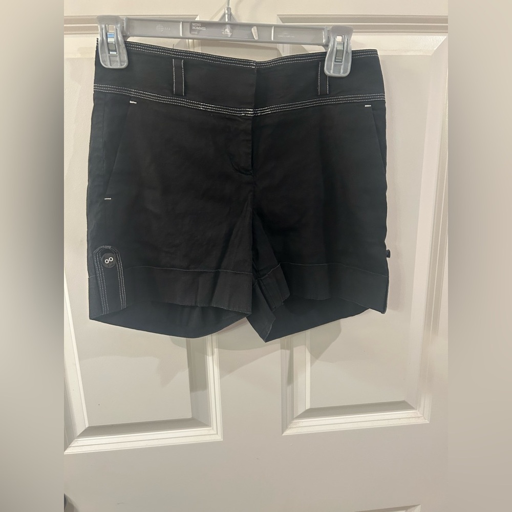 Women’s Bebe Black Cargo Shorts Tailored Design Size 0